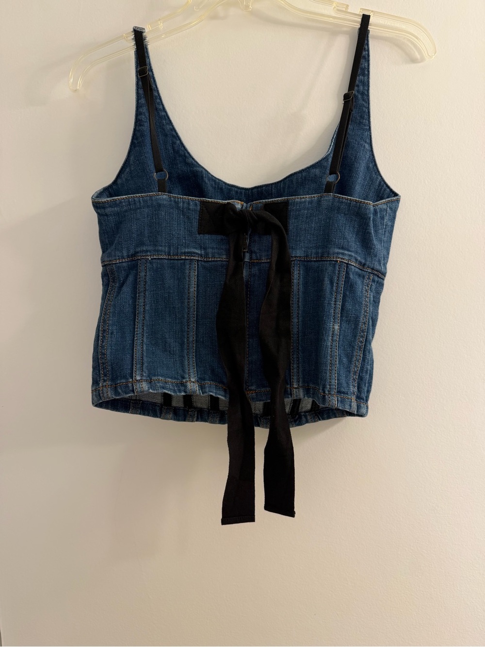 Maeve Blue Denim Corset Camisole - Picture 2 of 3